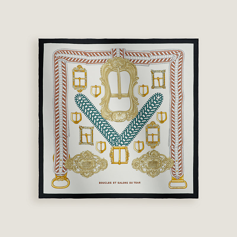 エルメス スカーフ カレ　Boucles et galons du tsar Boucles et galons du tsar scarf 45 | Hermès USA